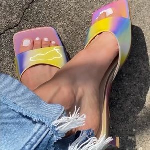 Miista Iridescent Mules